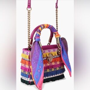 Kurt Geiger Twilly & Fringe Kensington Mini Tote Crossbody Bag NWT